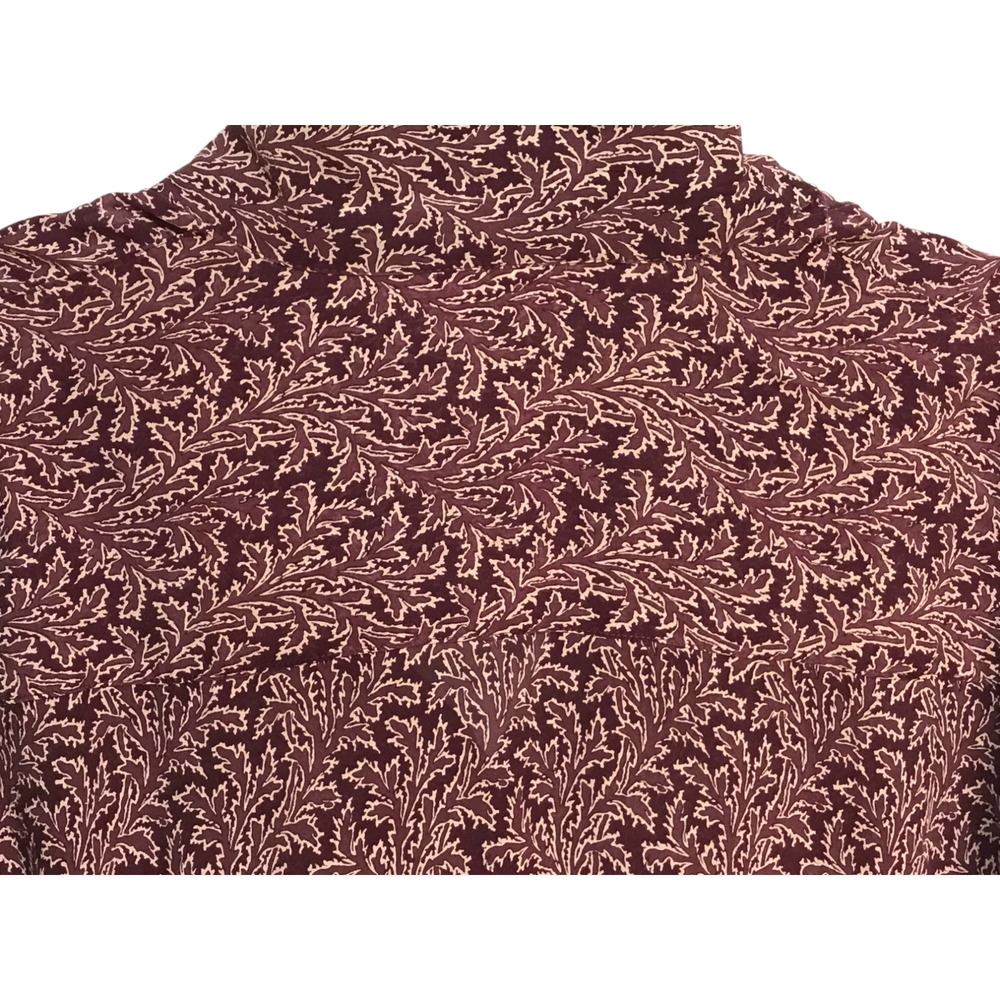 Soft Surroundings Size Large Purple Button Front 100% Silk Top Bell Sleeve Boho - Picture 9 of 12